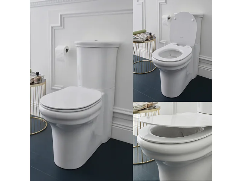 Pack WC au sol sans bride JACOB DELAFON Cléo 1889 + réservoir + abattant