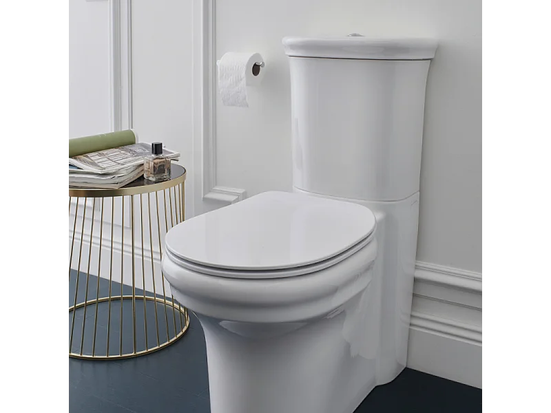 WC à poser sans bride sortie universelle JACOB DELAFON Cléo 1889 avec abattant extra-plat frein de chute