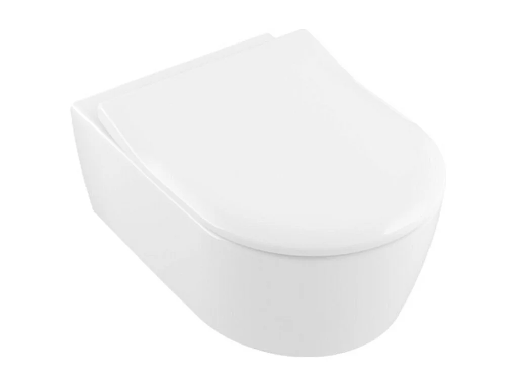 Pack WC suspendu sans bride VILLEROY ET BOCH Avento + abattant + plaque + bâti