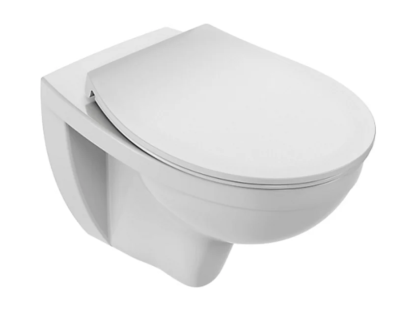 Cuvette WC suspendu sans bride JACOB DELAFON Patio avec abattant extra-plat déclipsable