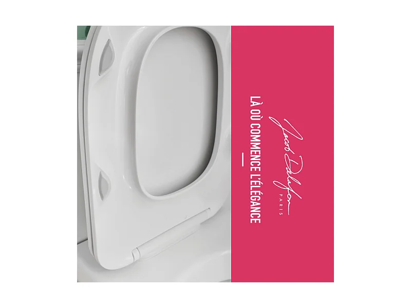 WC suspendu sans bride JACOB DELAFON Modern Life +  abattant extra-plat