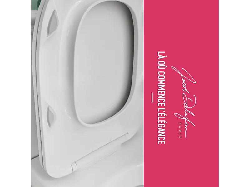WC suspendu sans bride JACOB DELAFON Modern Life +  abattant extra-plat