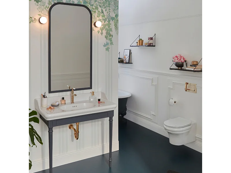 Pack WC suspendu sans bride JACOB DELAFON Cléo 1889 +  abattant + bâti-support + plaque rectangle blanche