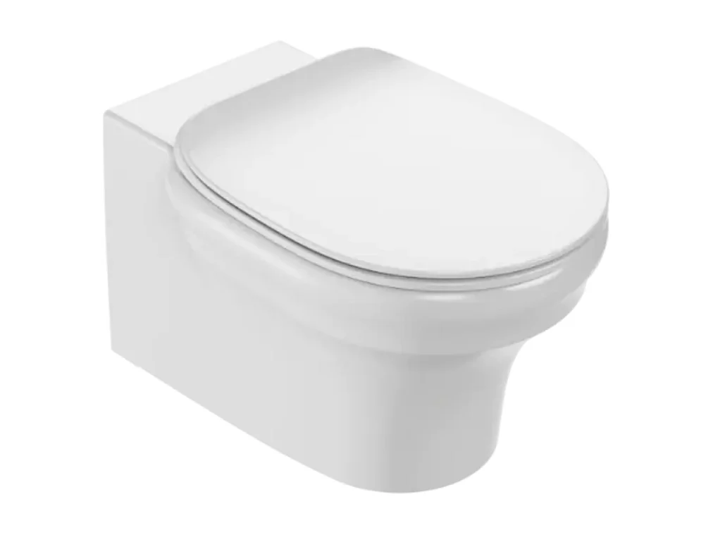 WC suspendu sans bride JACOB DELAFON Cléo 1889 +  abattant extra-plat