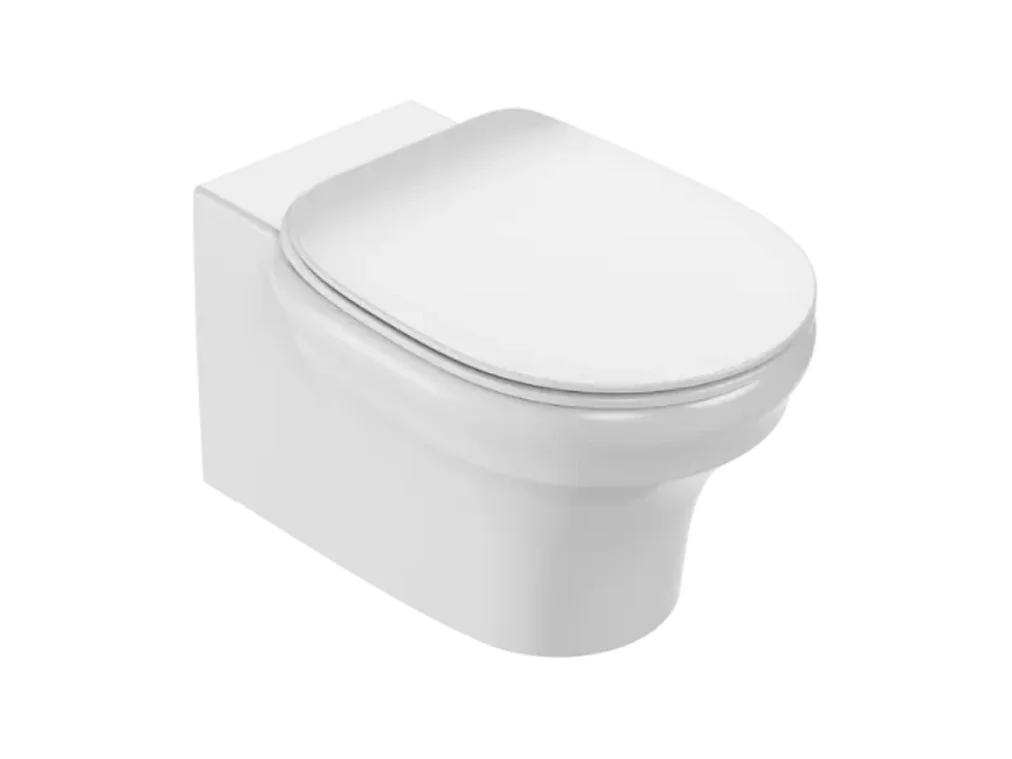 WC suspendu sans bride JACOB DELAFON Cléo 1889 +  abattant extra-plat