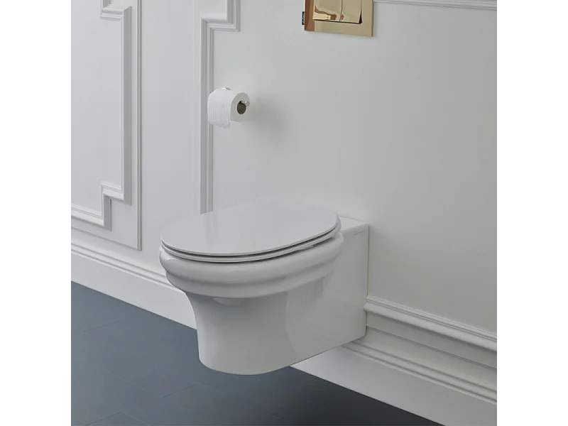 WC suspendu sans bride JACOB DELAFON Cléo 1889 +  abattant extra-plat