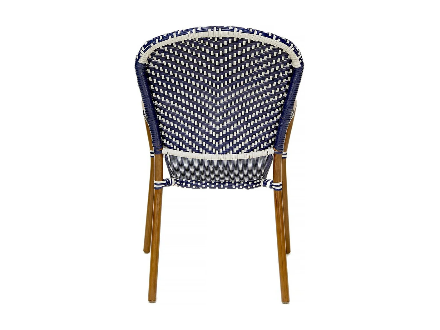 Lot de 4 chaises d'extérieur bistro "Maya" - Bleu