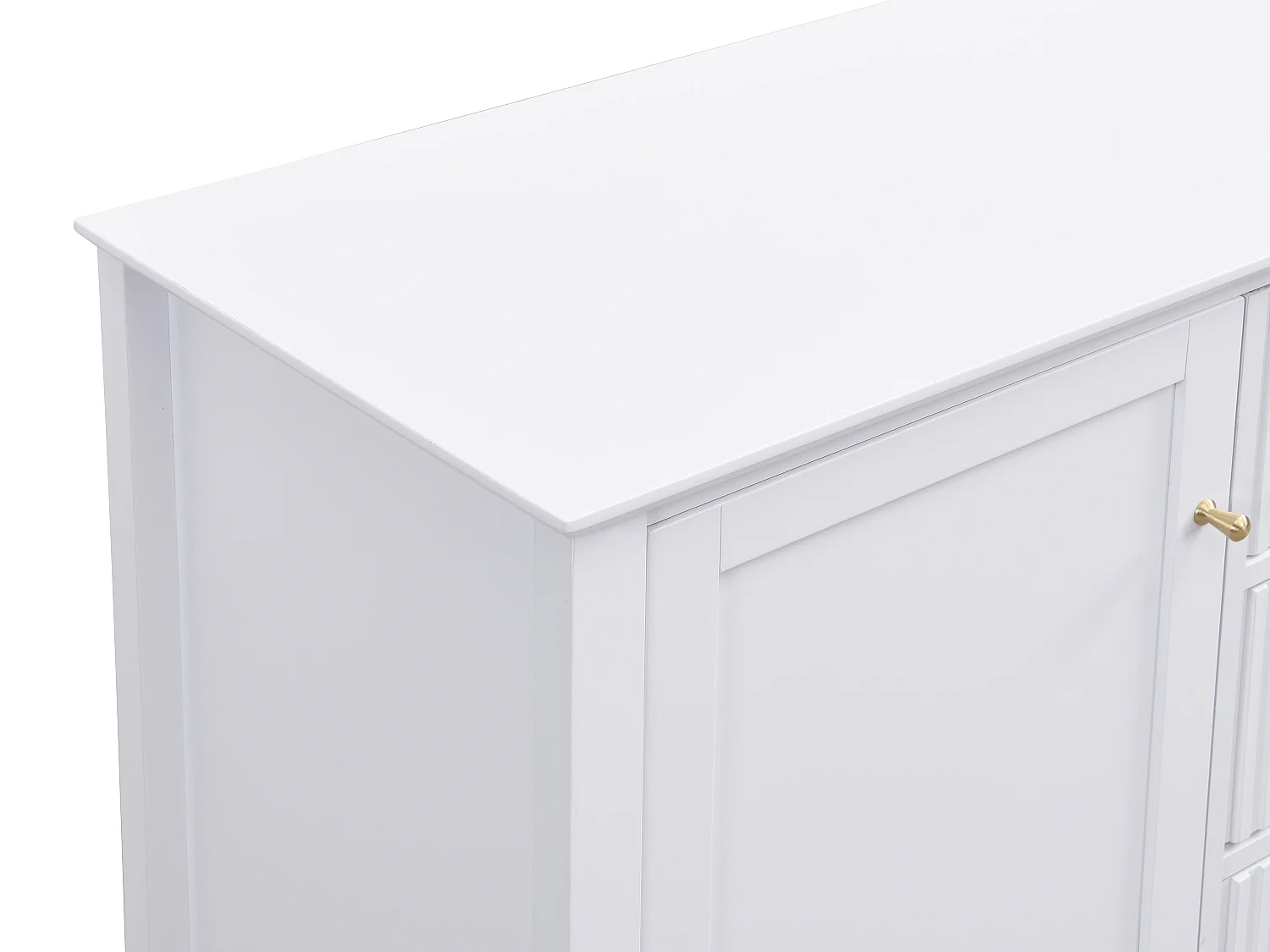 Sideboard mit 2 Türen & 3 Schubladen - MDF - Weiß - NARIVA