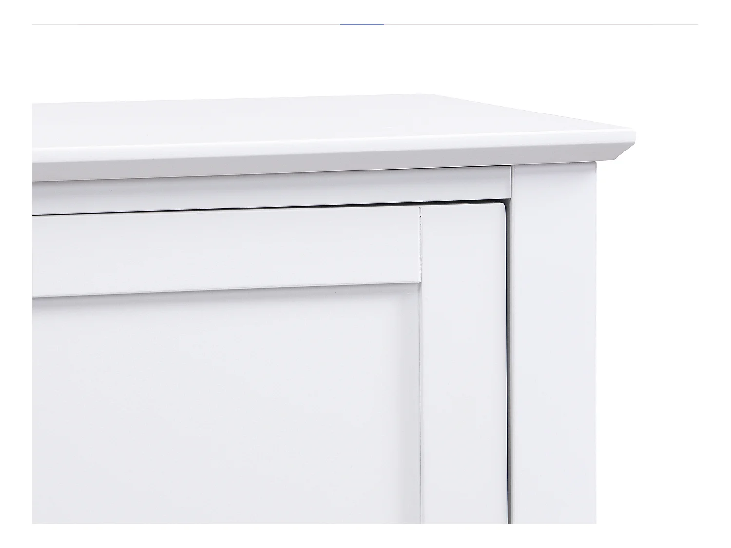 Aparador com 2 portas e 3 gavetas em MDF branco - NARIVA