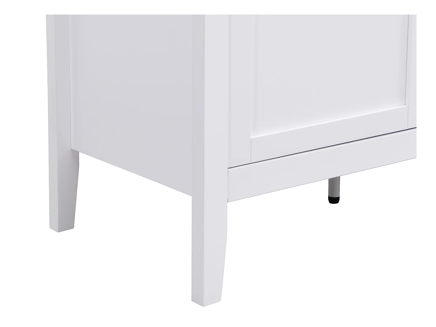 Aparador com 2 portas e 3 gavetas em MDF branco - NARIVA