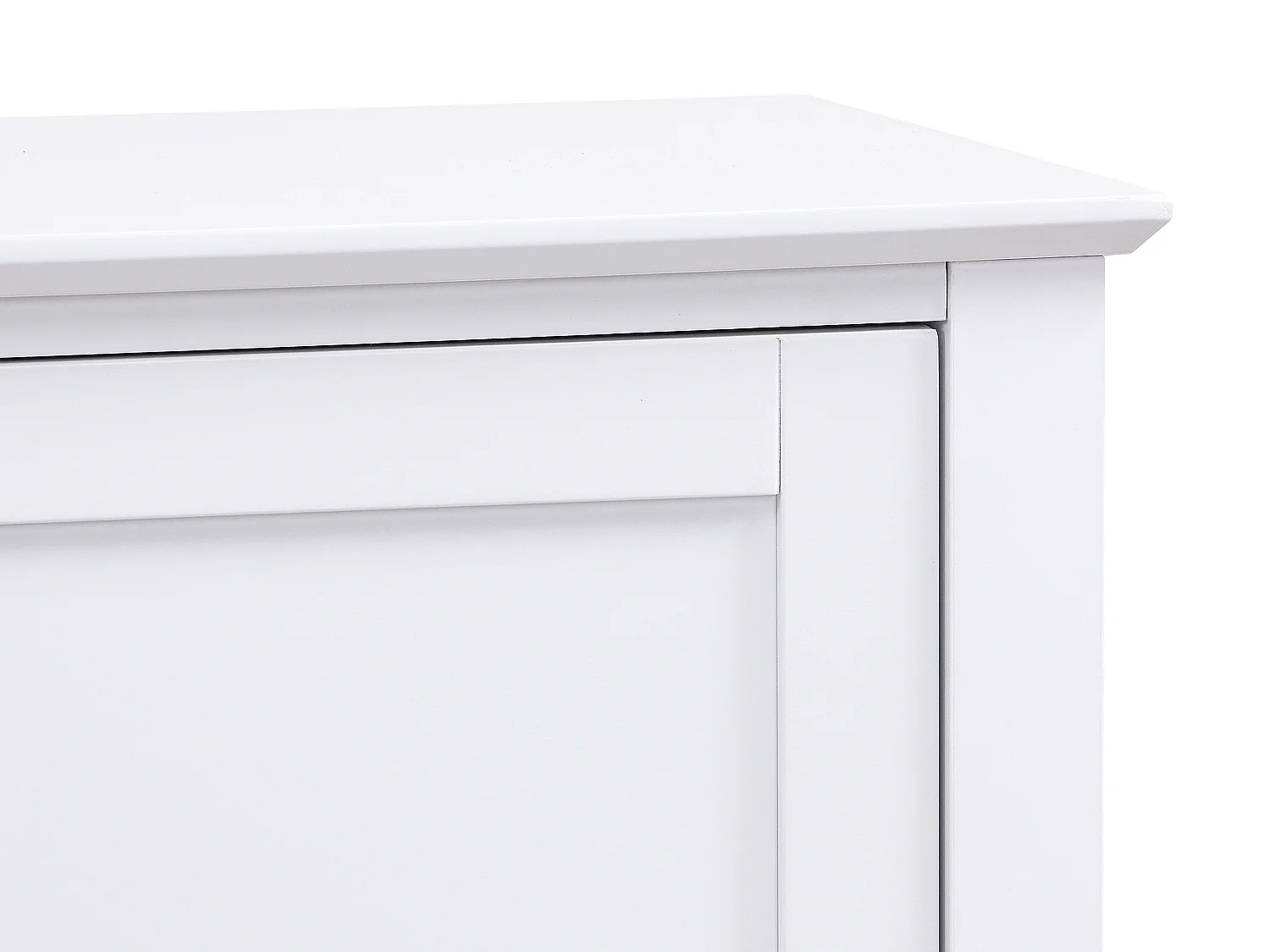 TV-Möbel mit 2 Türen, 1 Schublade & 1 Ablage - MDF - Weiß - NARIVA