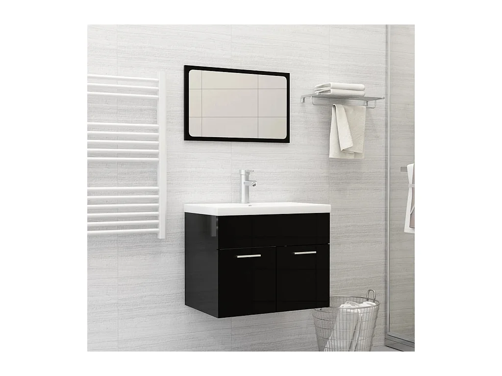 Vasque encastré avec robinet 61x39x18 cm Céramique Blanc WVGQ6453