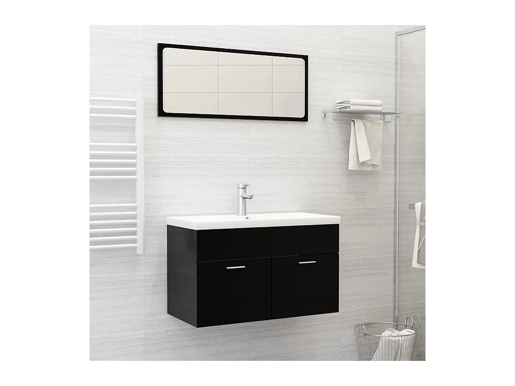 Vasque encastré avec robinet 81x39x18 cm Céramique Blanc WVGQ9509