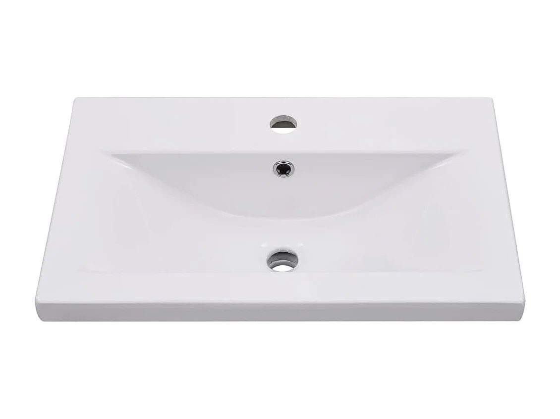 Vasque encastré 61 x 39,5 x 18,5 cm Céramique Blanc WVGQ9830