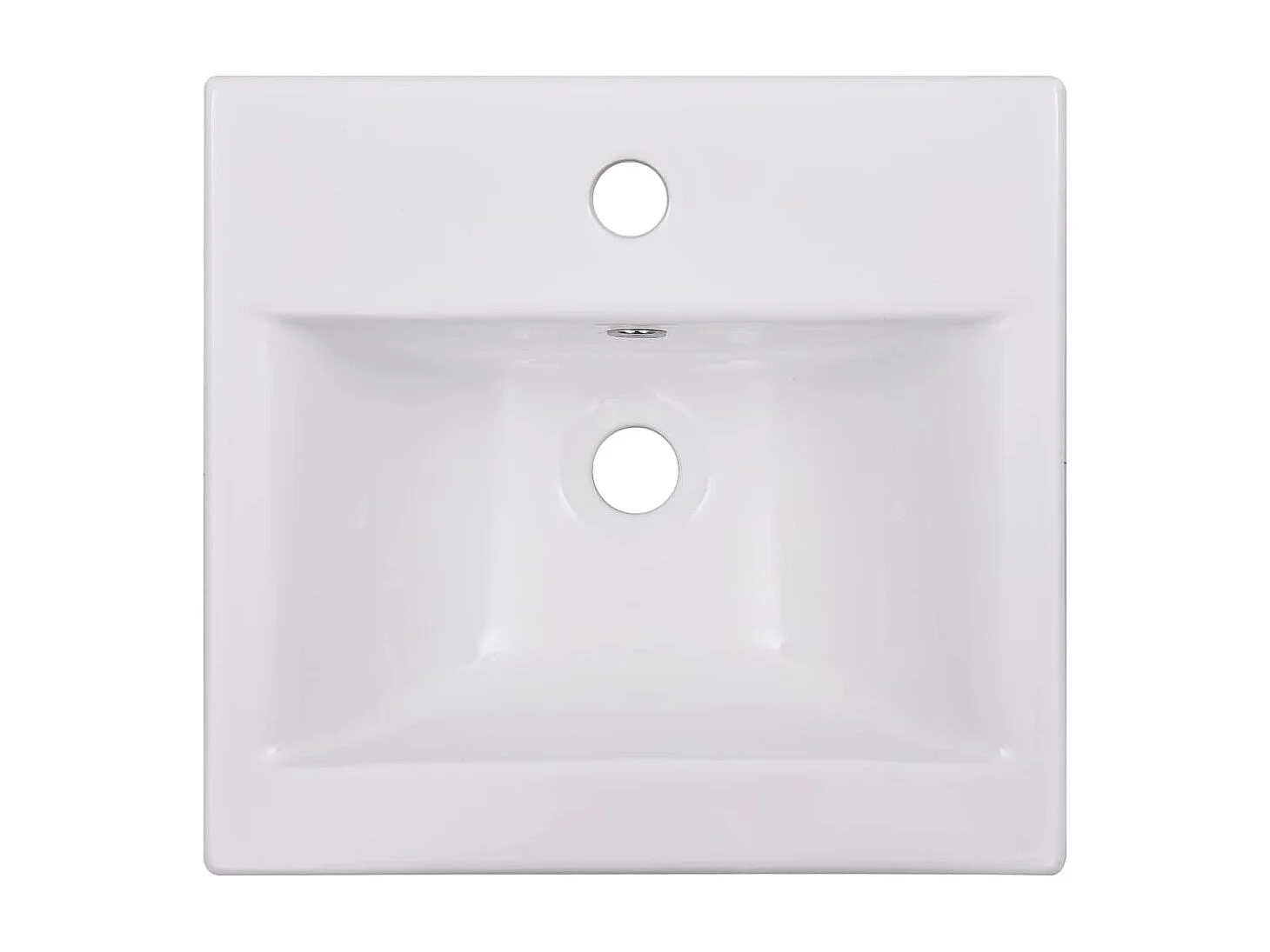 Lavabo encastrado de cerámica blanco 42x39x18 cm ES66316
