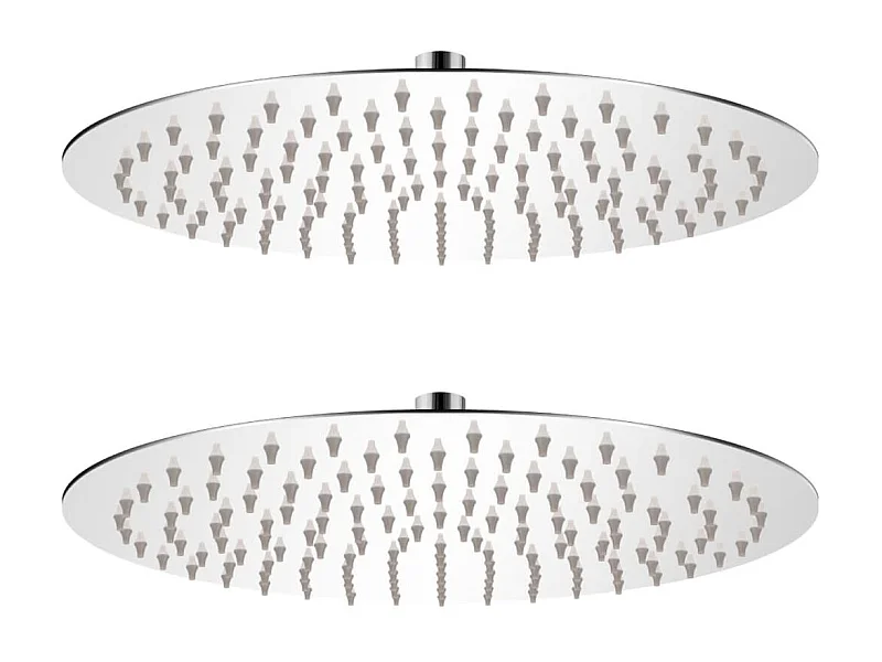 Cabeça de chuveiro 2 pcs aço inoxidável Ø 30 cm PT947909