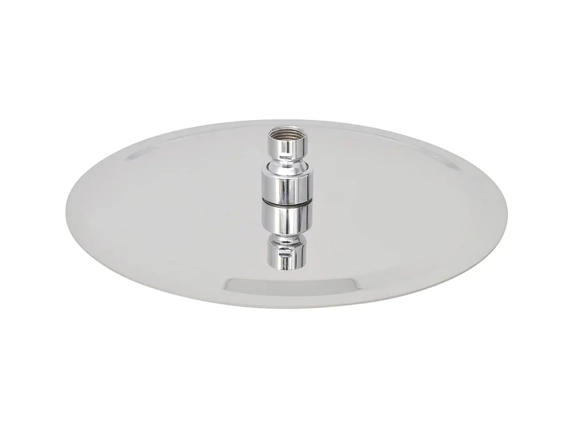 Cabezal de ducha redondo efecto lluvia acero inoxidable 25 cm ES332911