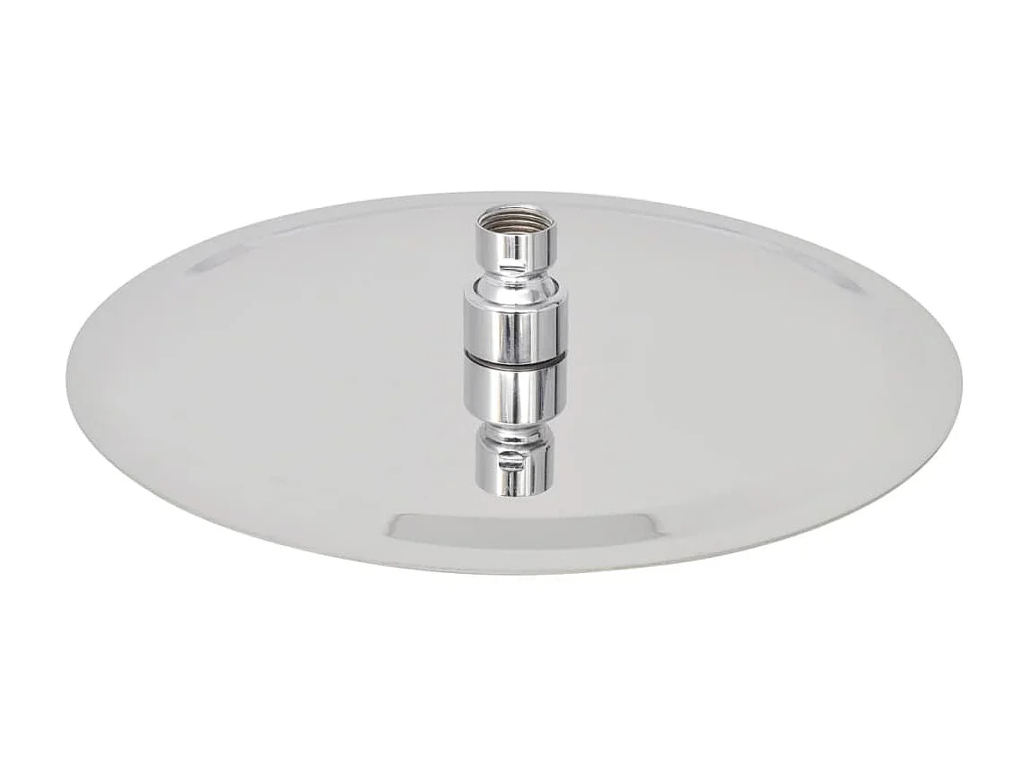 Cabezal de ducha redondo efecto lluvia acero inoxidable 25 cm ES332911