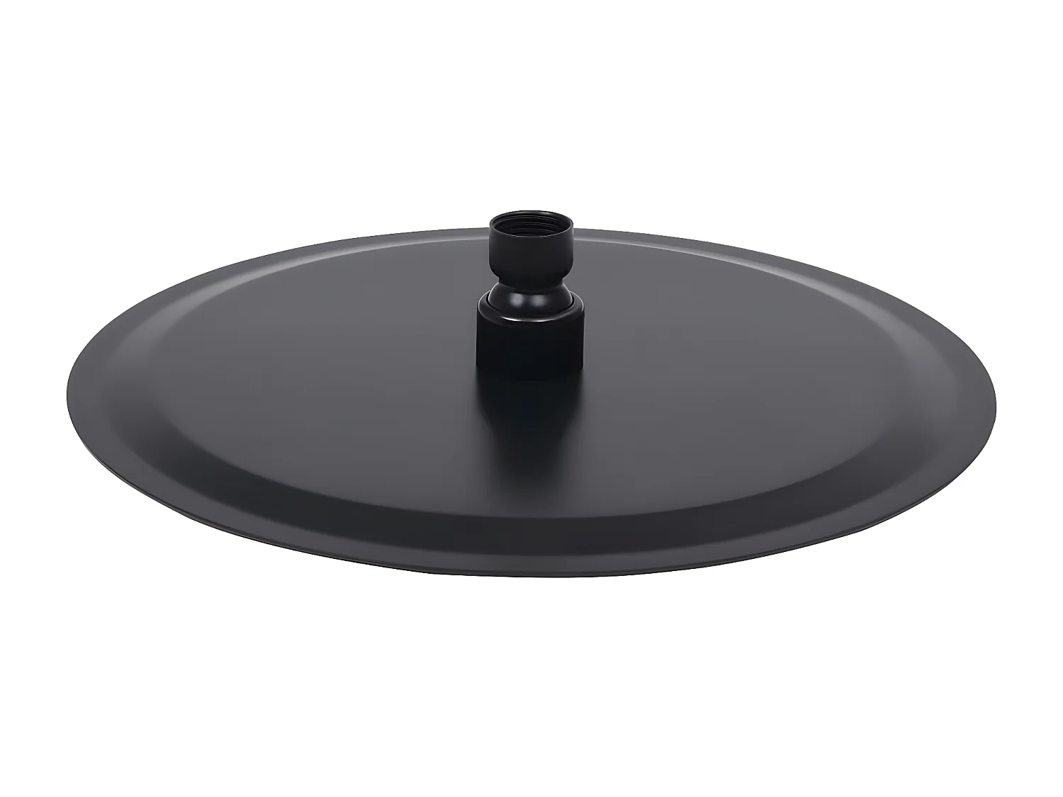 Pomme de douche pluie Acier inoxydable 25 cm Ronde Noir WVGQ8079