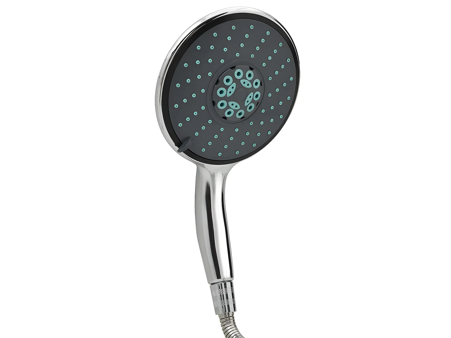 Pomme de douche multifonctionnelle à main et tuyau 1,5 m Chrome WVGQ1641