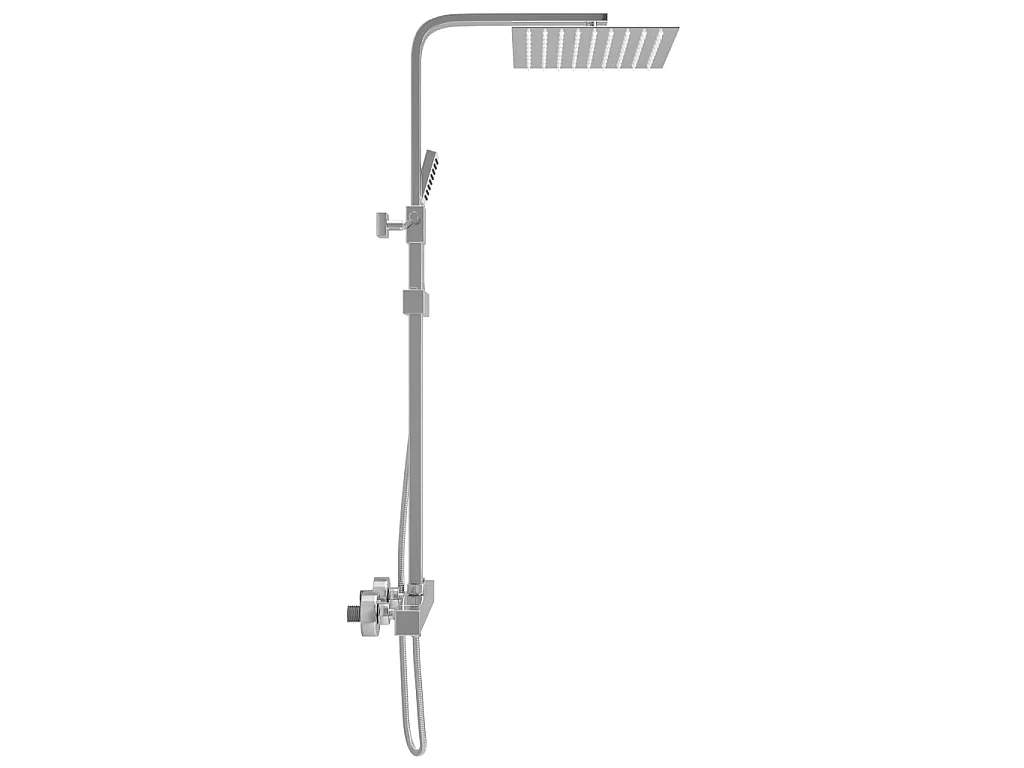 Ensemble de douche à deux têtes et thermostat Acier inoxydable WVGQ3184