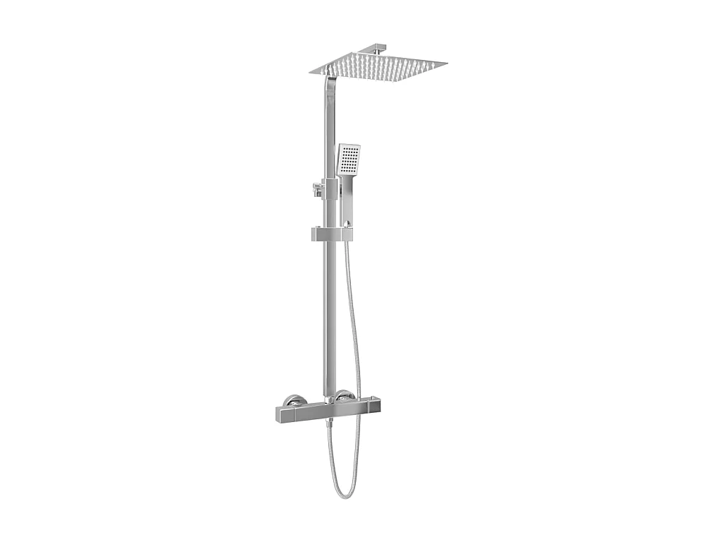 Ensemble de douche à deux têtes et thermostat Acier inoxydable WVGQ3184