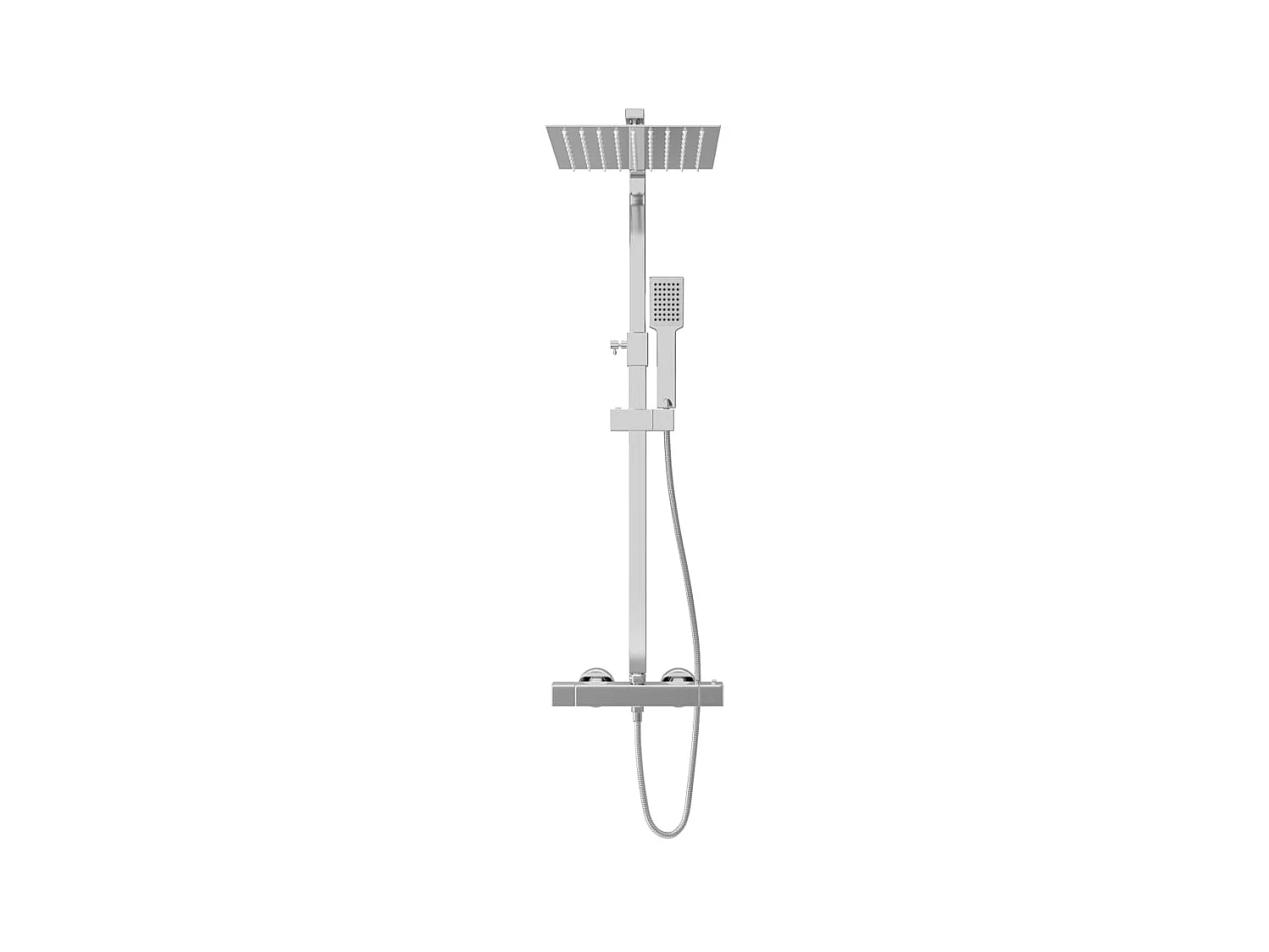 Ensemble de douche à deux têtes et thermostat Acier inoxydable WVGQ3184