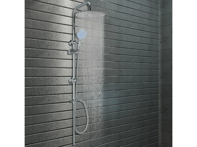 Ensemble de douche à deux têtes avec douchette Acier inoxydable WVGQ2862