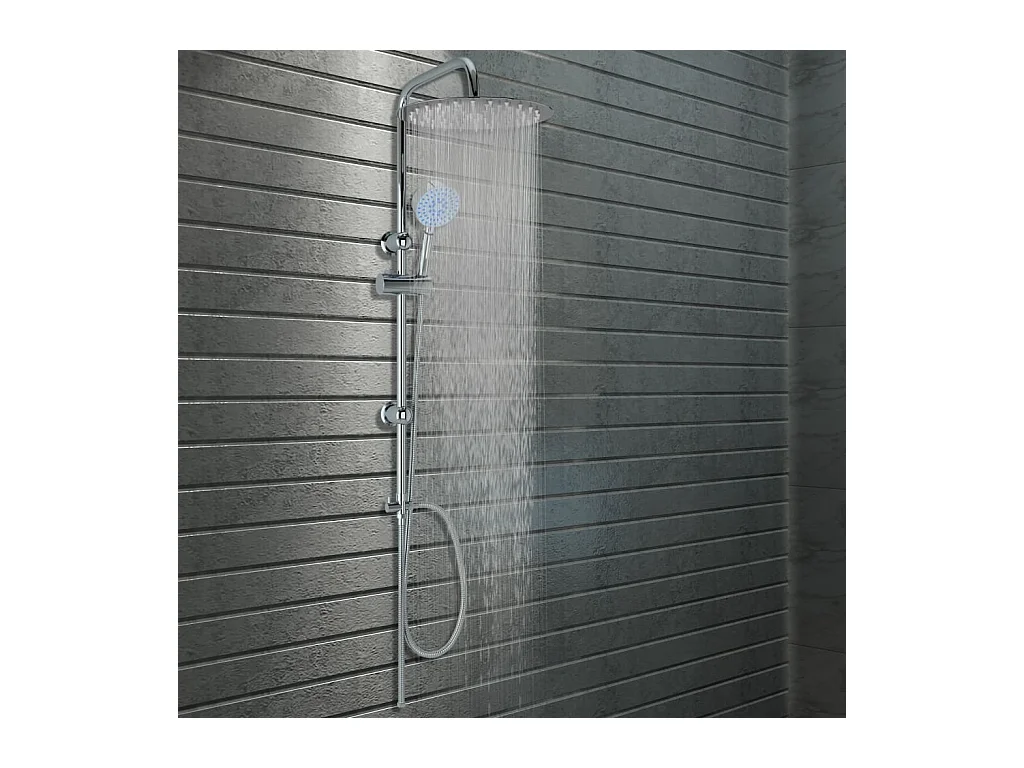 Ensemble de douche à deux têtes avec douchette Acier inoxydable WVGQ2862