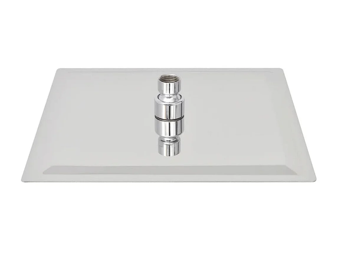 Cabezal de ducha efecto lluvia 2 uds acero inoxidable 25x25 cm ES683039