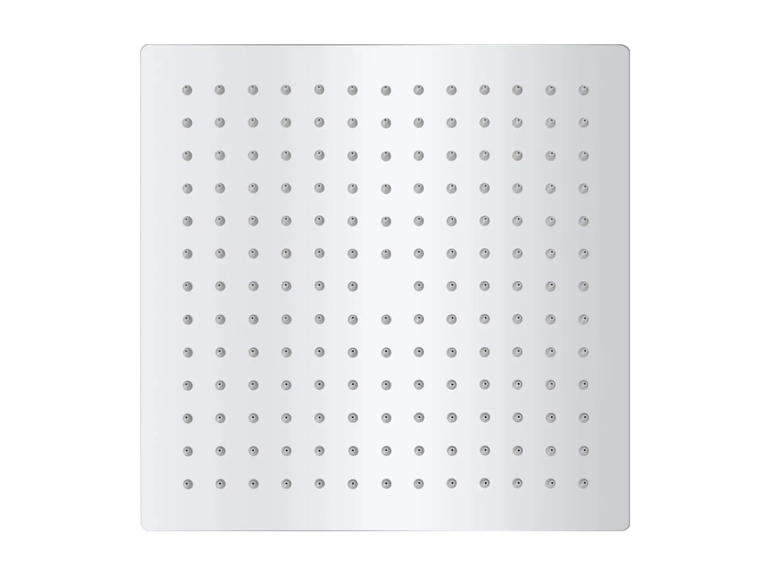 Cabezal de ducha efecto lluvia 2 uds acero inoxidable 25x25 cm ES683039