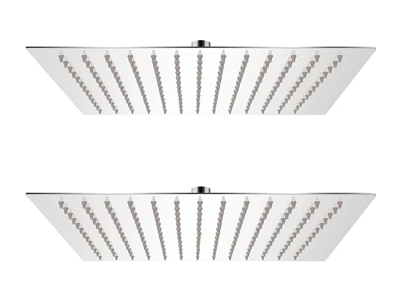 Cabeça de chuveiro 2 pcs aço inoxidável 25x25 cm PT397491