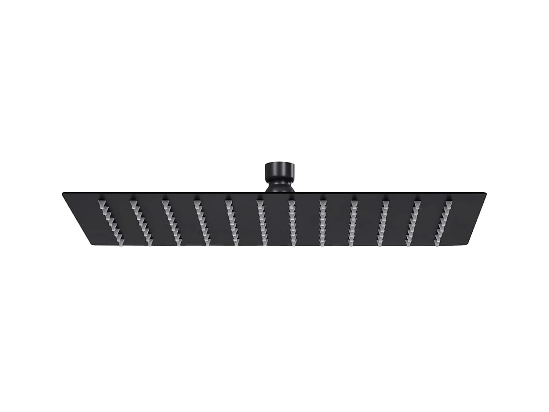 Pomme de douche pluie Inox 30x20 cm Rectangulaire Noir WVGQ3641