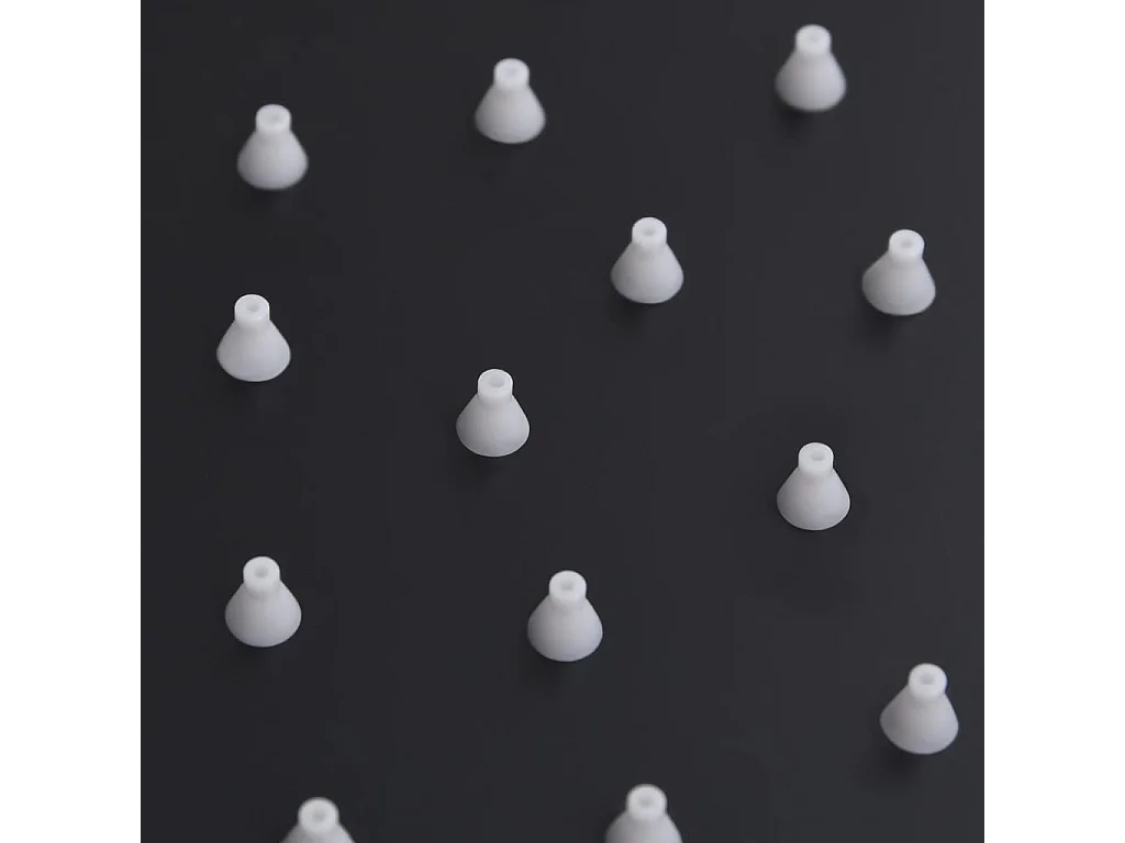 Pomme de douche pluie Inox 30x20 cm Rectangulaire Noir WVGQ3641