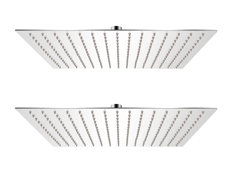 Cabeça de chuveiro 2 pcs aço inoxidável 40x40 cm PT887591