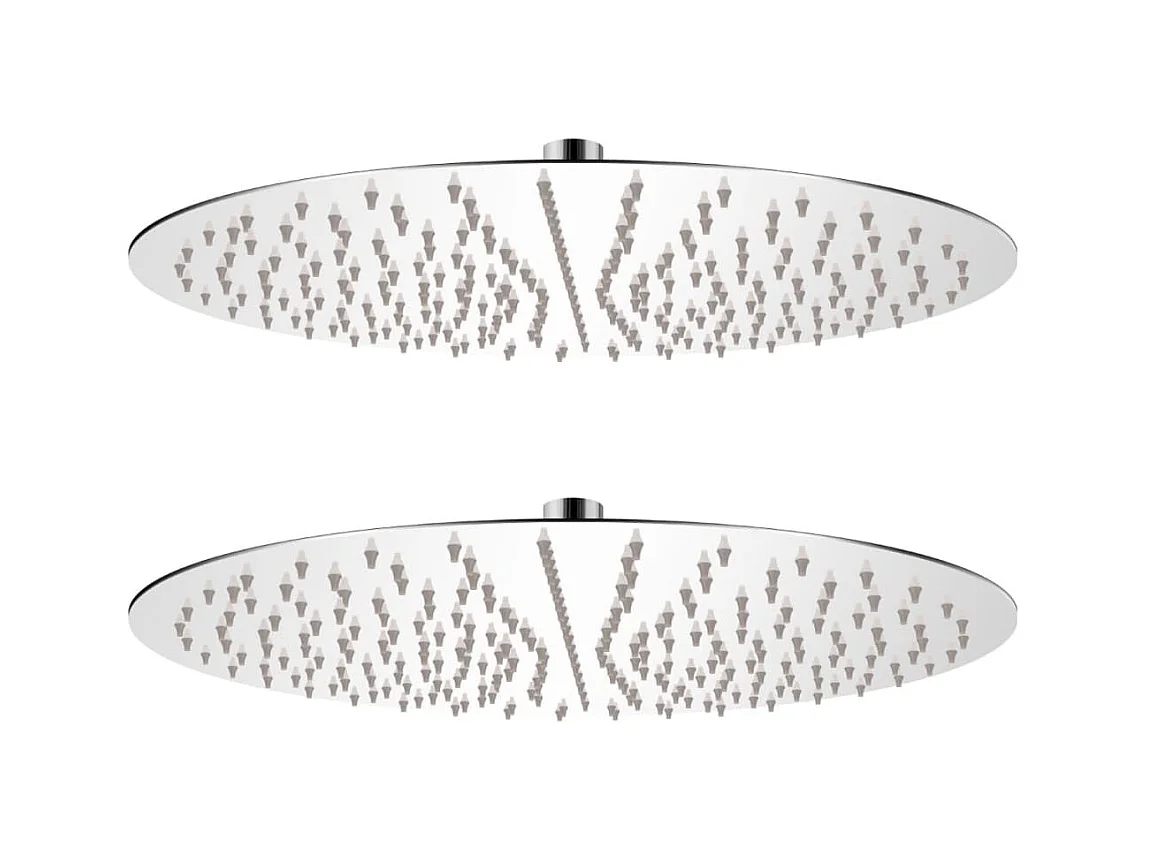Pomme de douche plongeante 2 pcs Acier inoxydable Ø 40 cm  WVGQ5026