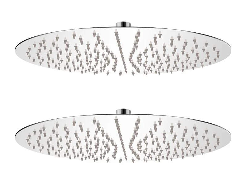 Pomme de douche plongeante 2 pcs Acier inoxydable Ø 40 cm  WVGQ5026