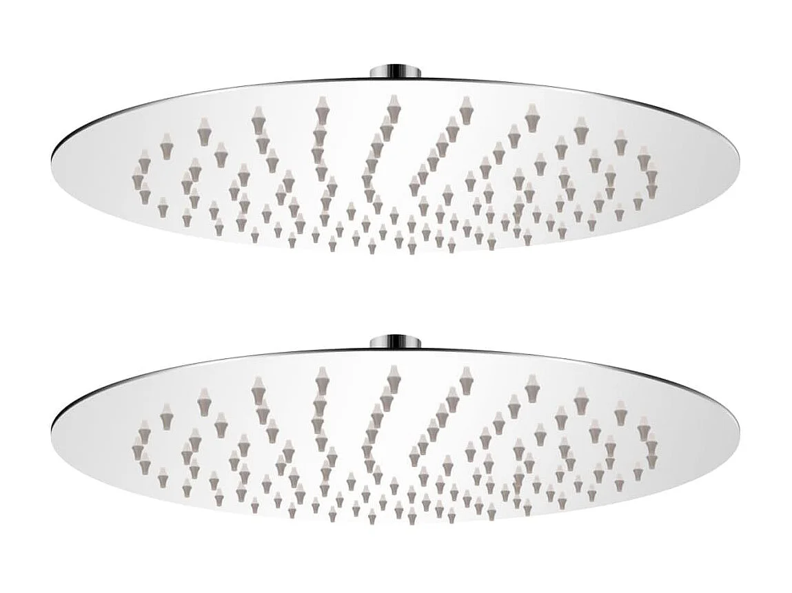 Cabezal de ducha efecto lluvia 2 pzs acero inoxidable Ø 25 cm ES136295