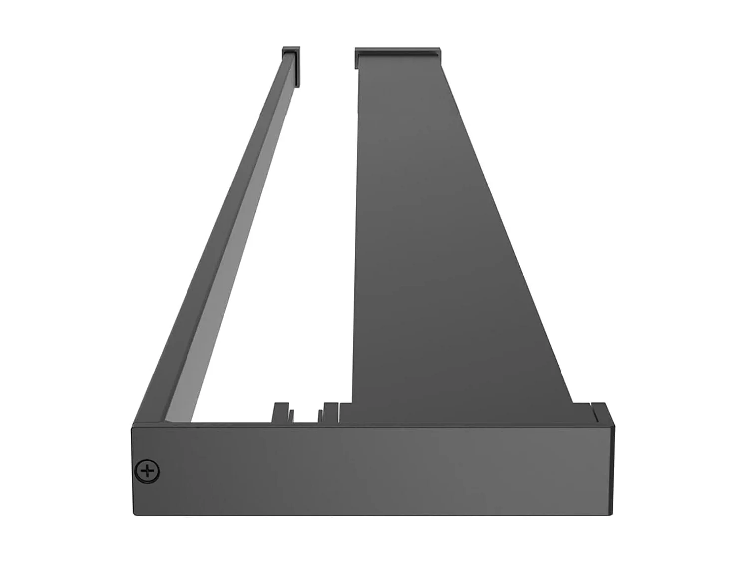 Prateleira duche p/ divisória chuveiro 118 cm alumínio preto PT515313