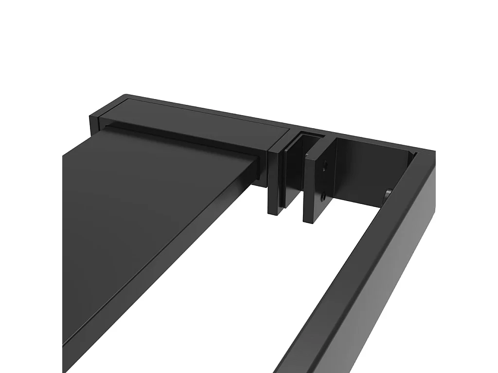 Prateleira duche p/ divisória chuveiro 118 cm alumínio preto PT515313