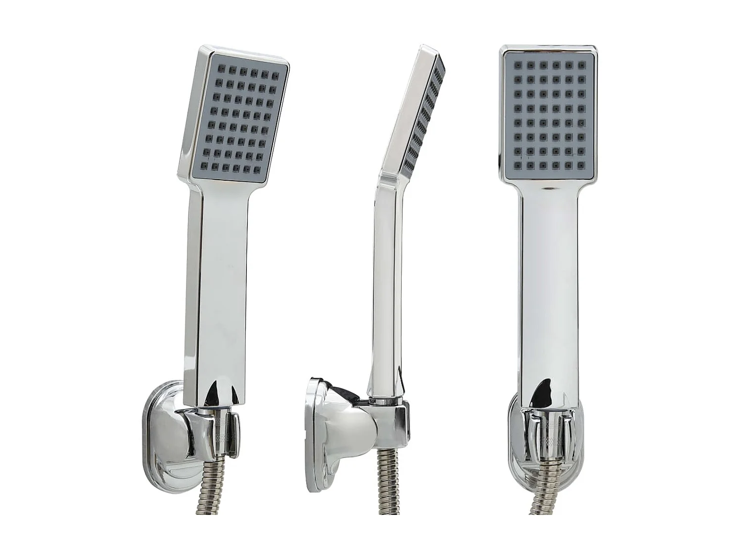 Pomme de douche à main avec tuyau de 1,5 m Chrome WVGQ6509