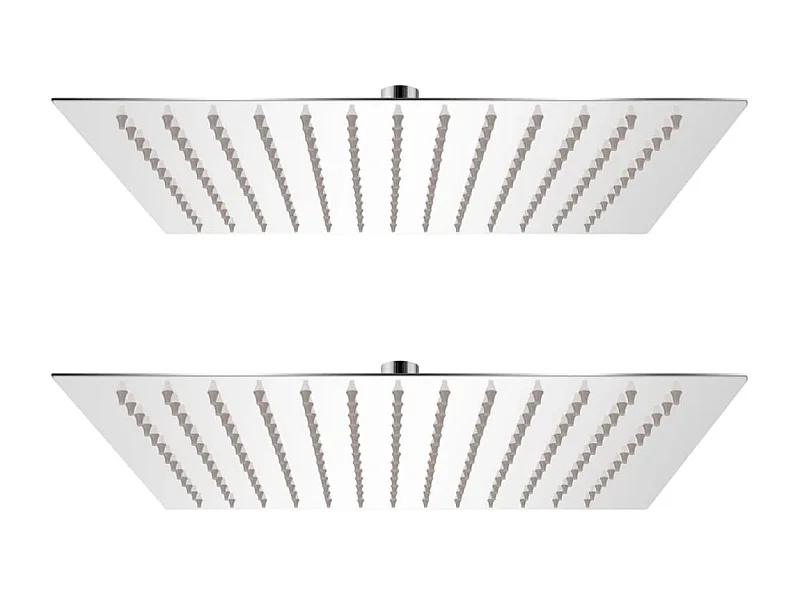 Cabeça de chuveiro 2 pcs aço inoxidável 30x30 cm PT893649