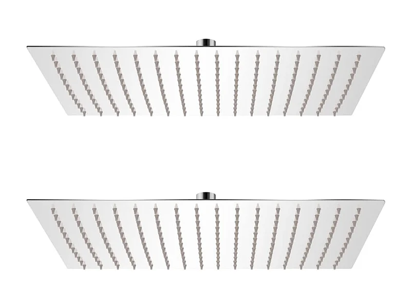 Pomme de douche plongeante 2 pcs Acier inoxydable 30x40 cm WVGQ3202