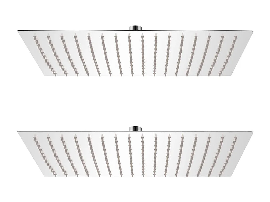 Pomme de douche plongeante 2 pcs Acier inoxydable 30x40 cm WVGQ3202