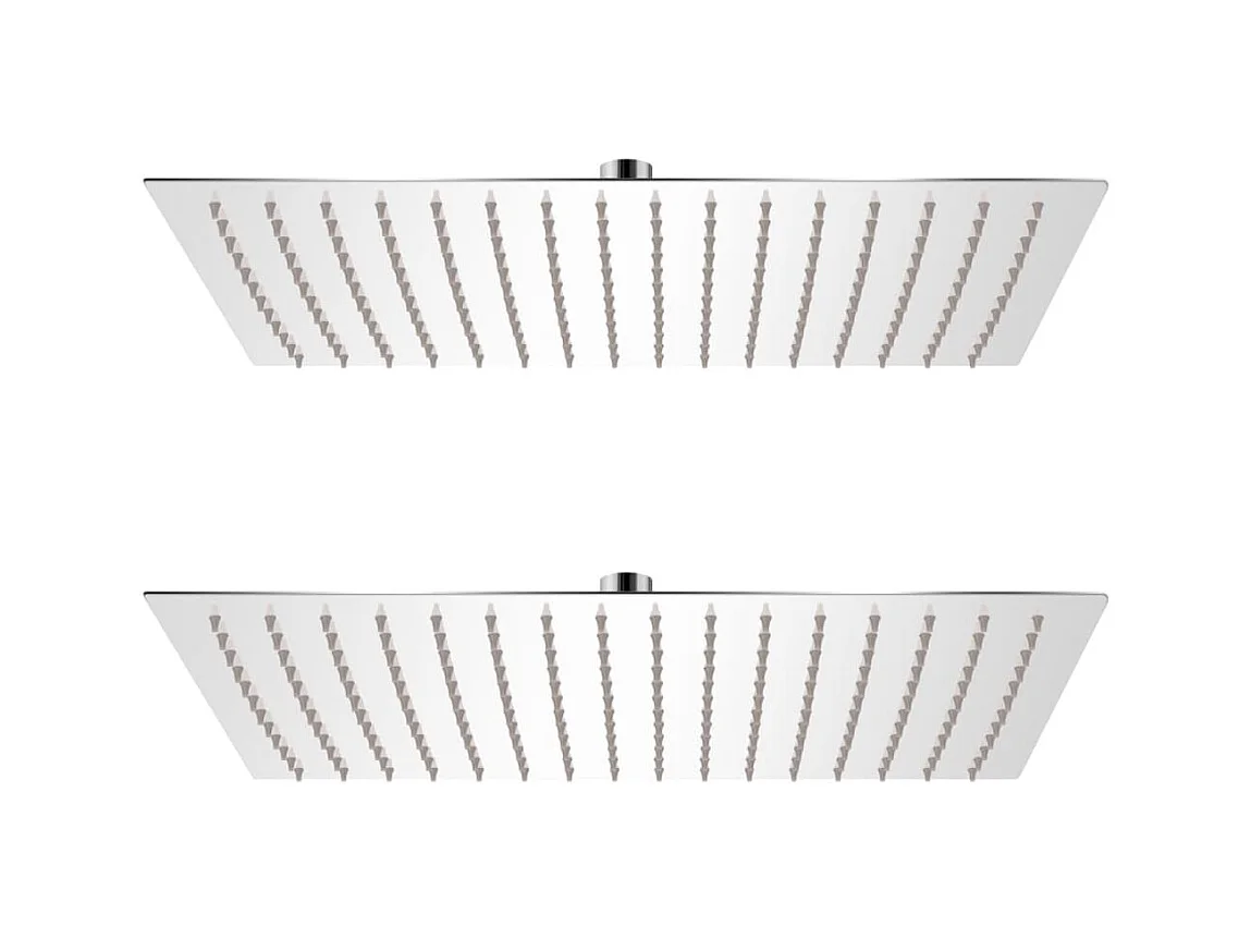 Pomme de douche plongeante 2 pcs Acier inoxydable 30x40 cm WVGQ3202