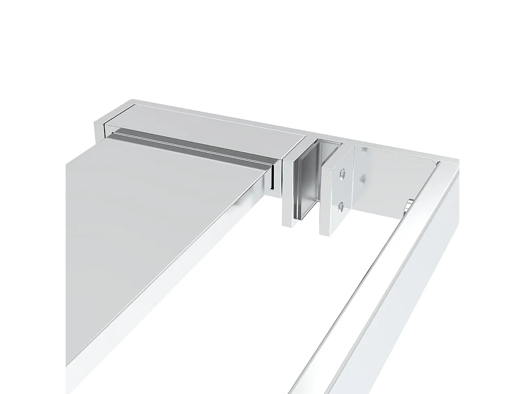 Prateleira duche p/ divisória chuveiro 100 cm alumínio cromado PT725952