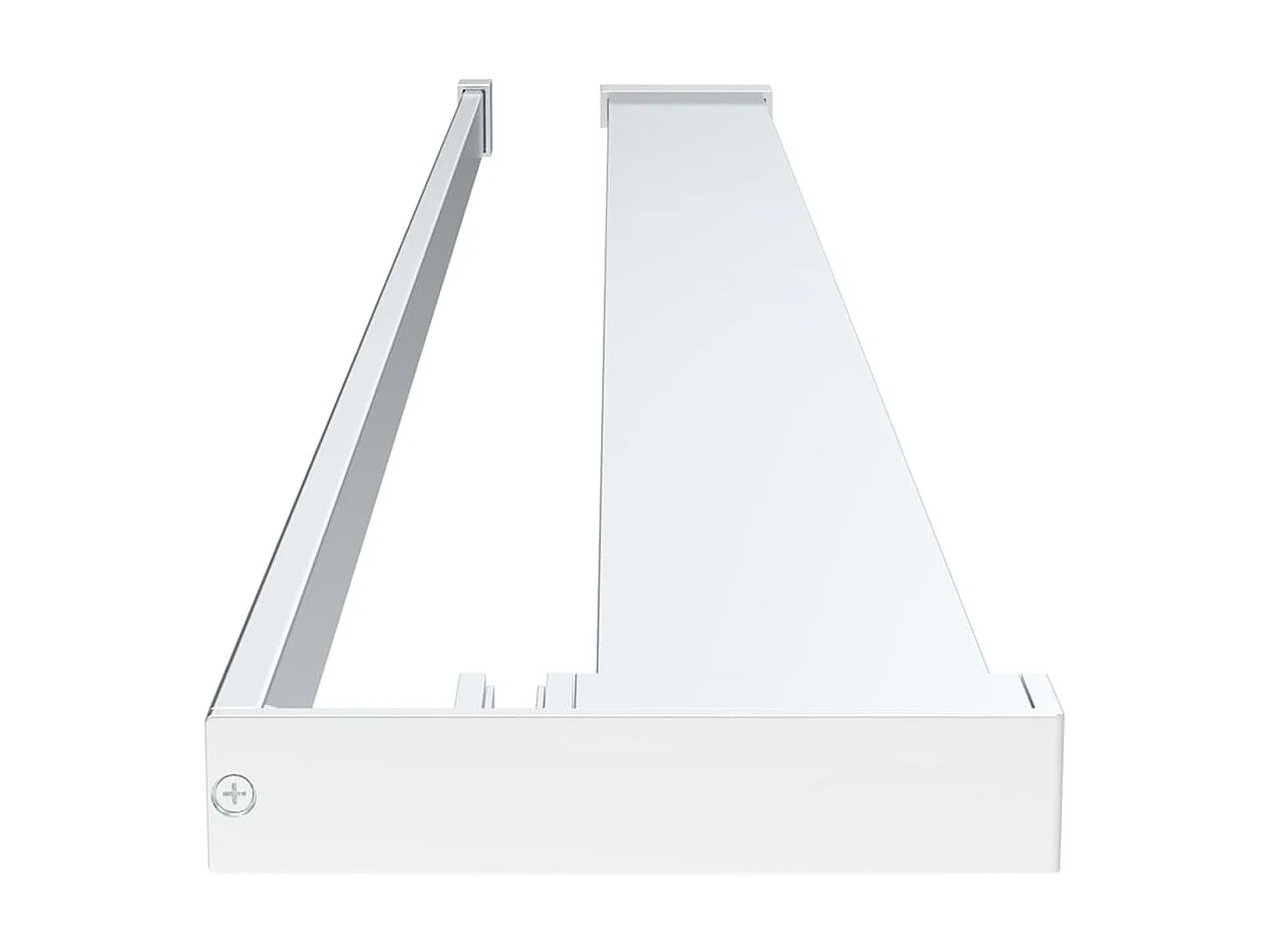 Prateleira duche p/ divisória chuveiro 100 cm alumínio cromado PT725952