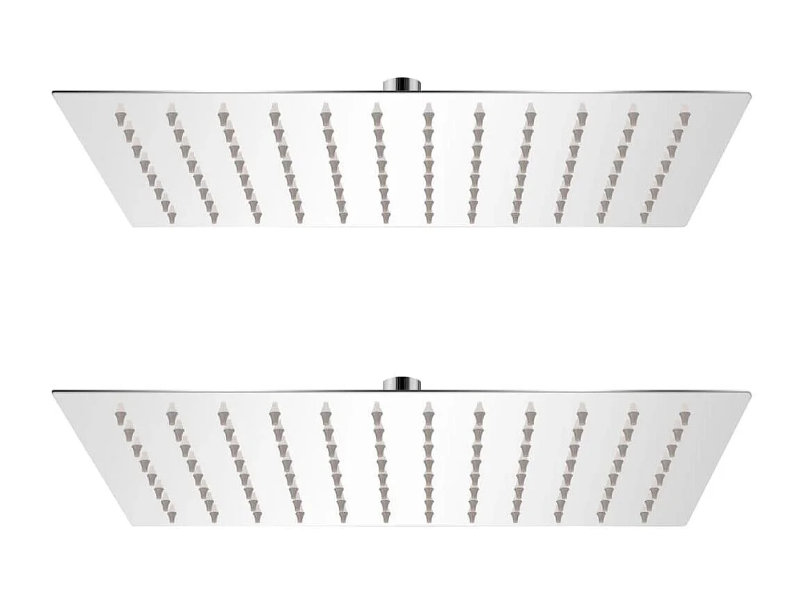 Cabeça de chuveiro 2 pcs aço inoxidável 20x30 cm PT108912