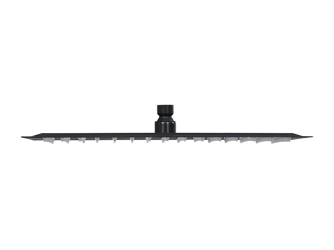 Pomme de douche pluie Acier inoxydable 40x40 cm Carrée Noir -ASAF60547