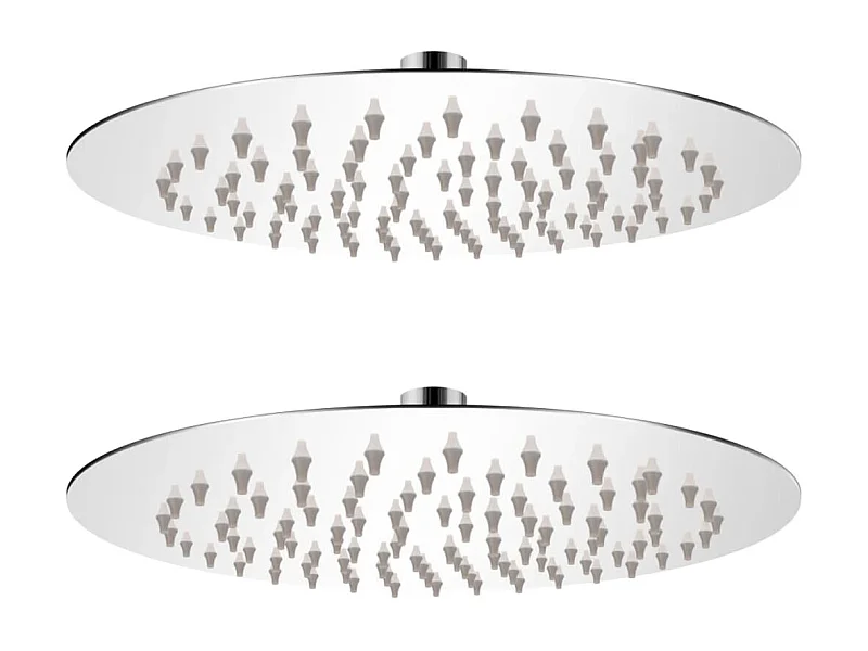 Cabeça de chuveiro 2 pcs aço inoxidável Ø 20 cm PT536790